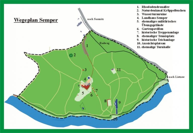 Wegeplan Waldpark Semper